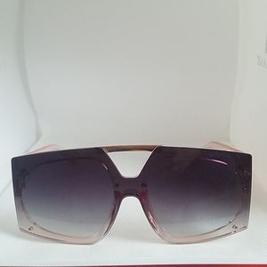 Womens oversized pink square frame sunglasses